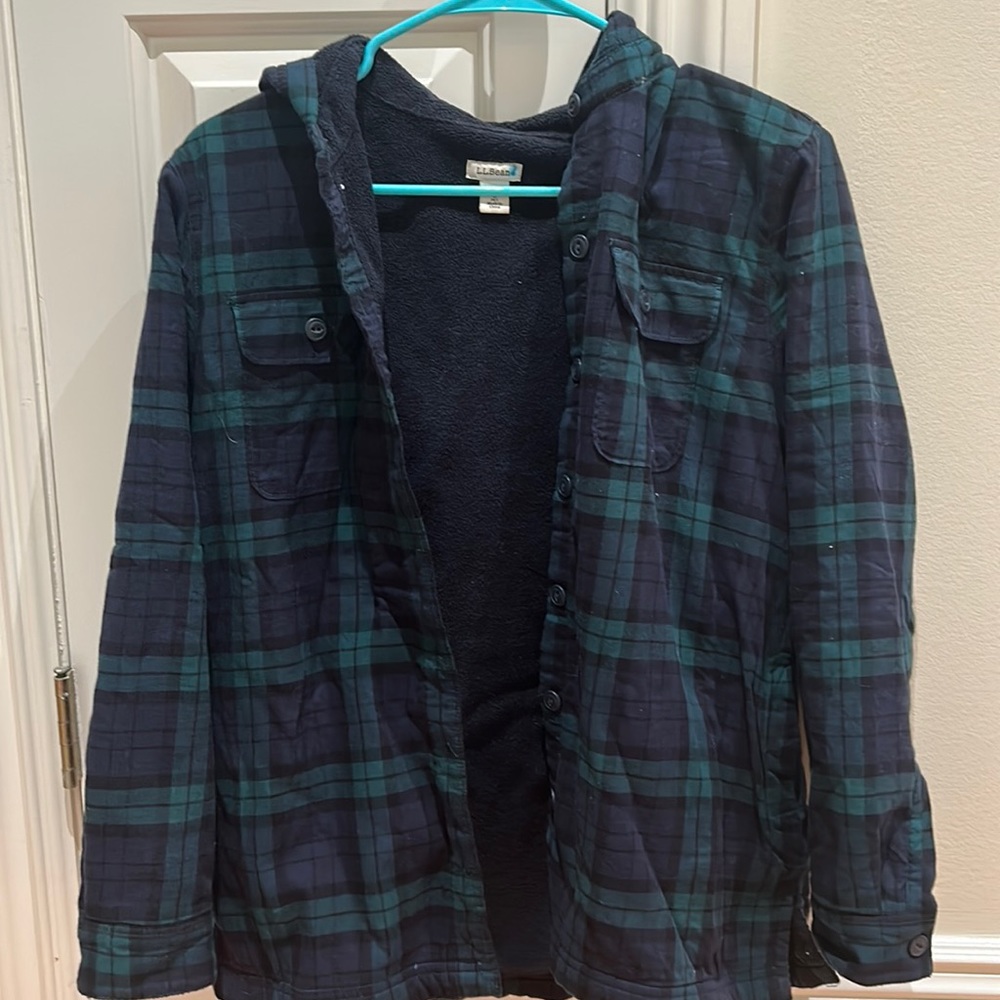 LL Bean Sherpa lined flannel